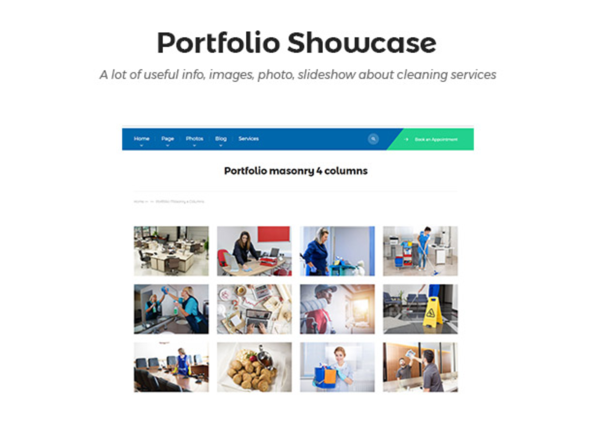 Cleanmark Portfolio Showcase- Best Cleaning Service, Cleaning Company, Cleaning Business WordPress Theme