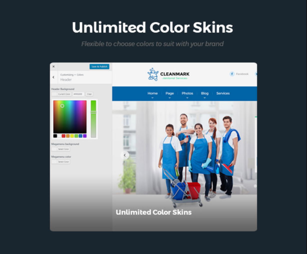 Cleanmark Unlimited Colors- Best Cleaning Service, Cleaning Company, Cleaning Business WordPress Theme