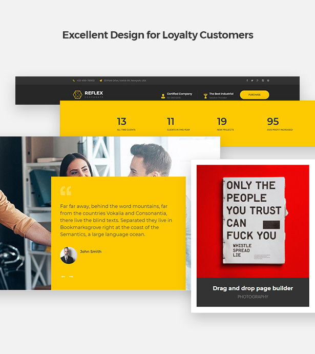 Excellent Design for Loyalty Customers in Corpec Corporate WordPress Theme