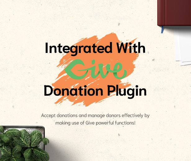 Givelove Non Profit Charity & Crowdfunding WordPress Theme integrated with Give Donation plugin