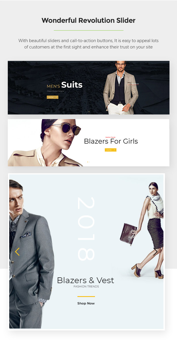 Slider Revolution Limonta - Modern Fashion WooCommerce WordPress Theme