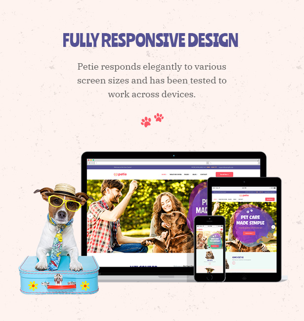 Petie - Pet Care Center & Veterinary WordPress Theme Responsive Design