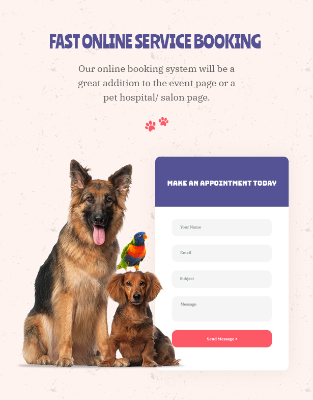 Petie - Pet Care Center & Veterinary WordPress Theme Online Booking