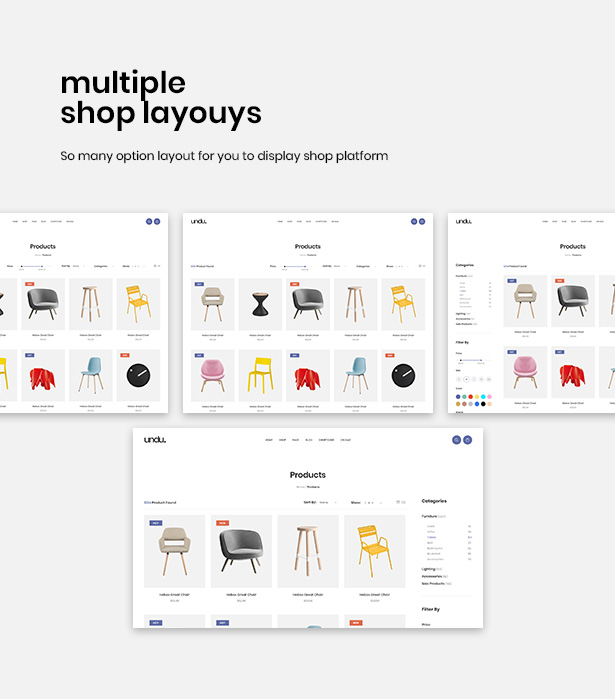 Impressive Shop Page Styles Undu - Furniture & Fashion WooCommerce WordPress Theme
