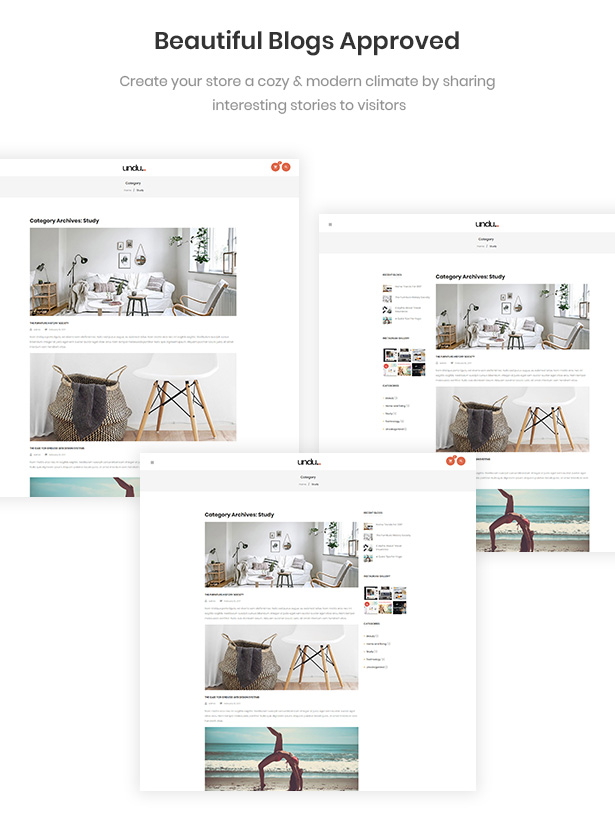 Perfect Blogs For Sharing Your Stories Undu - Furniture & Fashion WooCommerce WordPress Theme