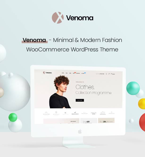 Impressive Venoma Fashion WooCommerce WordPress Theme 2019