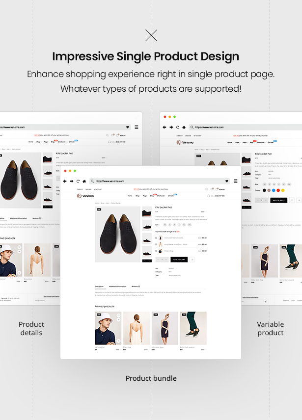 Impressive Single Product Venoma Fashion WooCommerce WordPress Theme