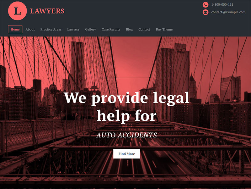 lawyers wordpress theme