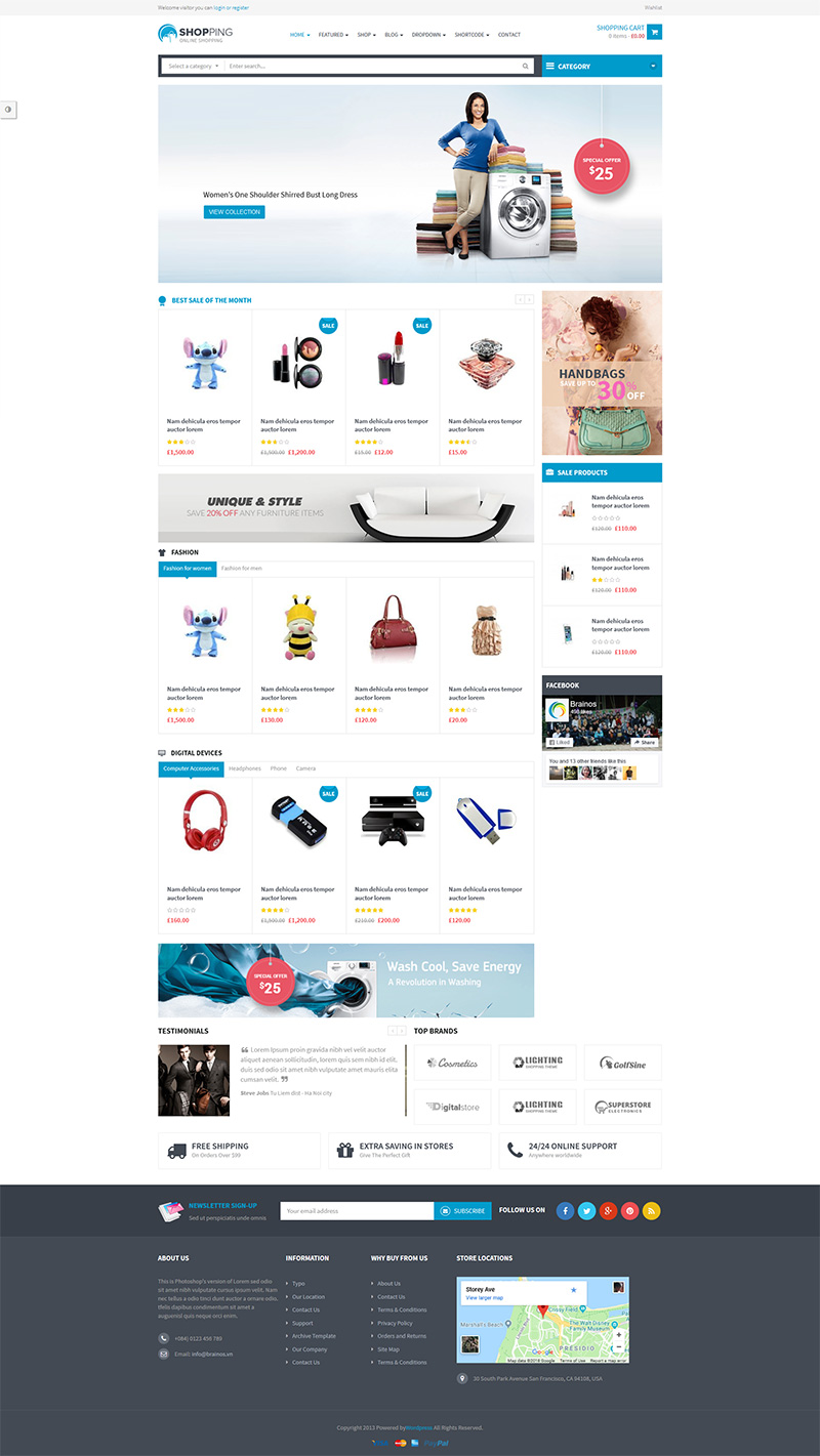 Shopping-WooComerce WordPress Themes