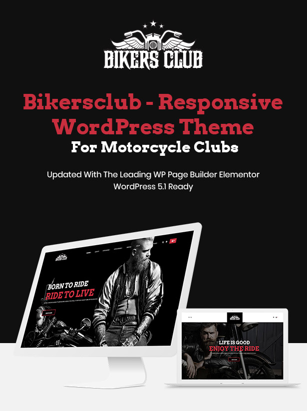 Tema WordPress adaptable para motocicletas Bikersclub