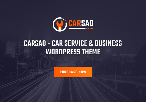 Carsao - Car Service & Auto Mechanic WordPress Theme