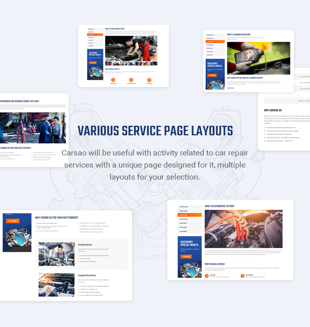 Impress Customers By Best Services Offer - Carsao - Car Service & Auto Mechanic WordPress Theme