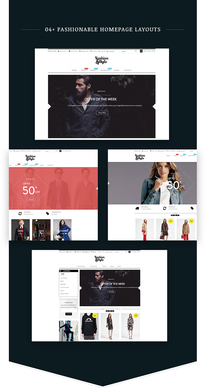 04+ Homepage Demos Fashion WooCommerce Responsive WordPress Theme