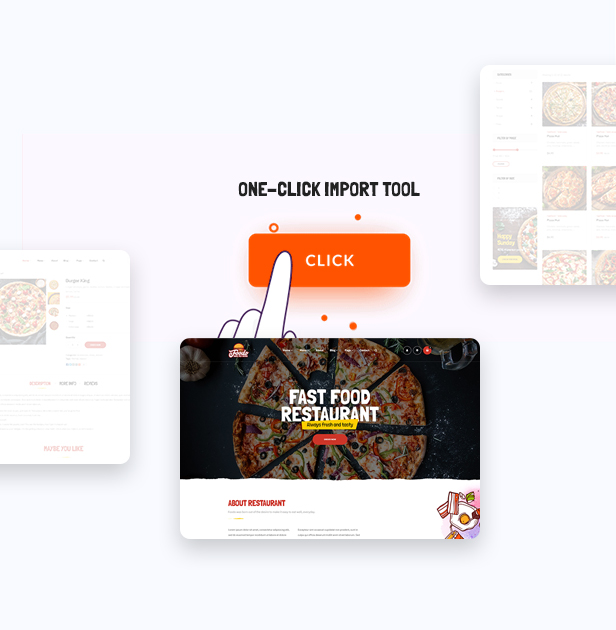 Foodo One Click- Fast Food Restaurant WordPress Theme