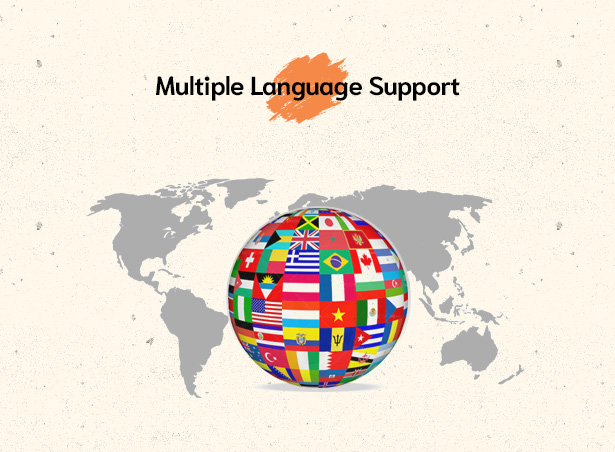 Givelove Non Profit Charity & Crowdfunding WordPress Theme supports multiple languages
