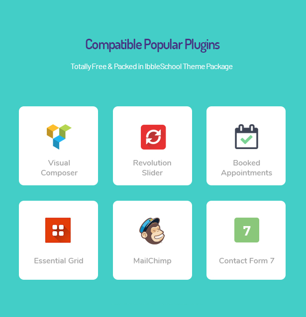 Tema de WordPress de Ibble Education con complementos compatibles