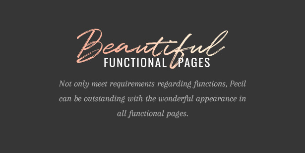 Pecil Beautiful Functional Pages