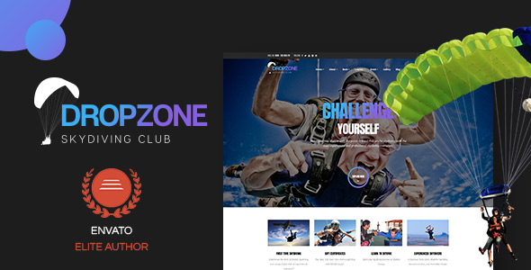 Dropzone - Skydiving Club Responsive WordPress Theme