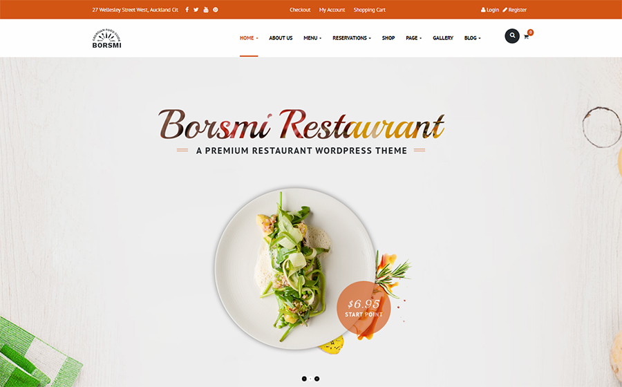 Borsmi - WordPress Restaurant Theme