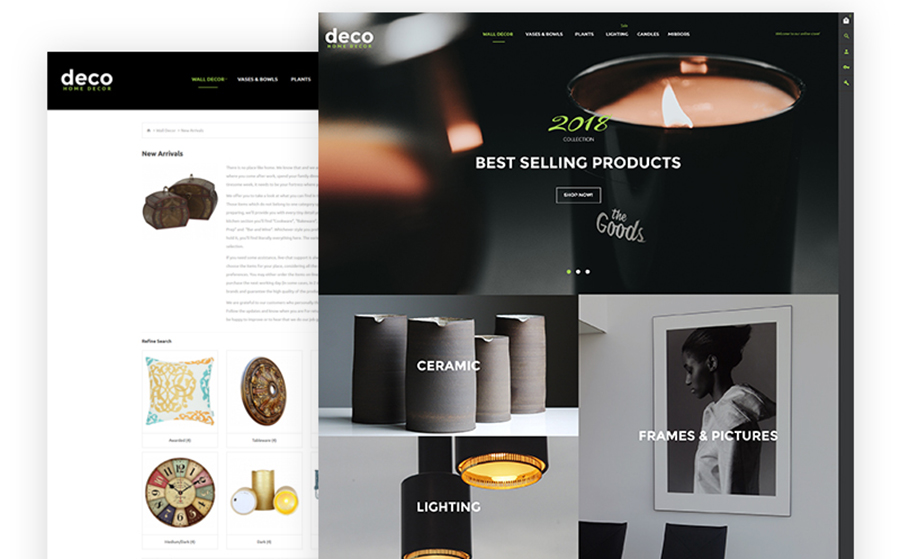 Deco - Interior Design Online Shop OpenCart Template<img src=