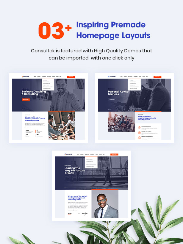 03+ Stunning Consultancy Homepages