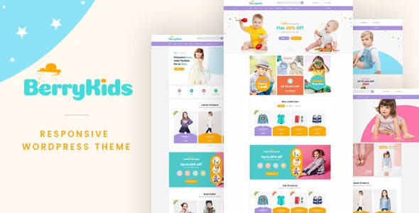 BerryKids best Ecommerce WordPress Theme for Kid Store