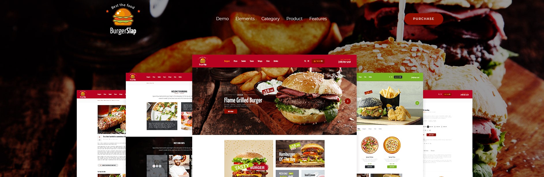 Burger Slap – Fast Food Restaurant WordPress Theme