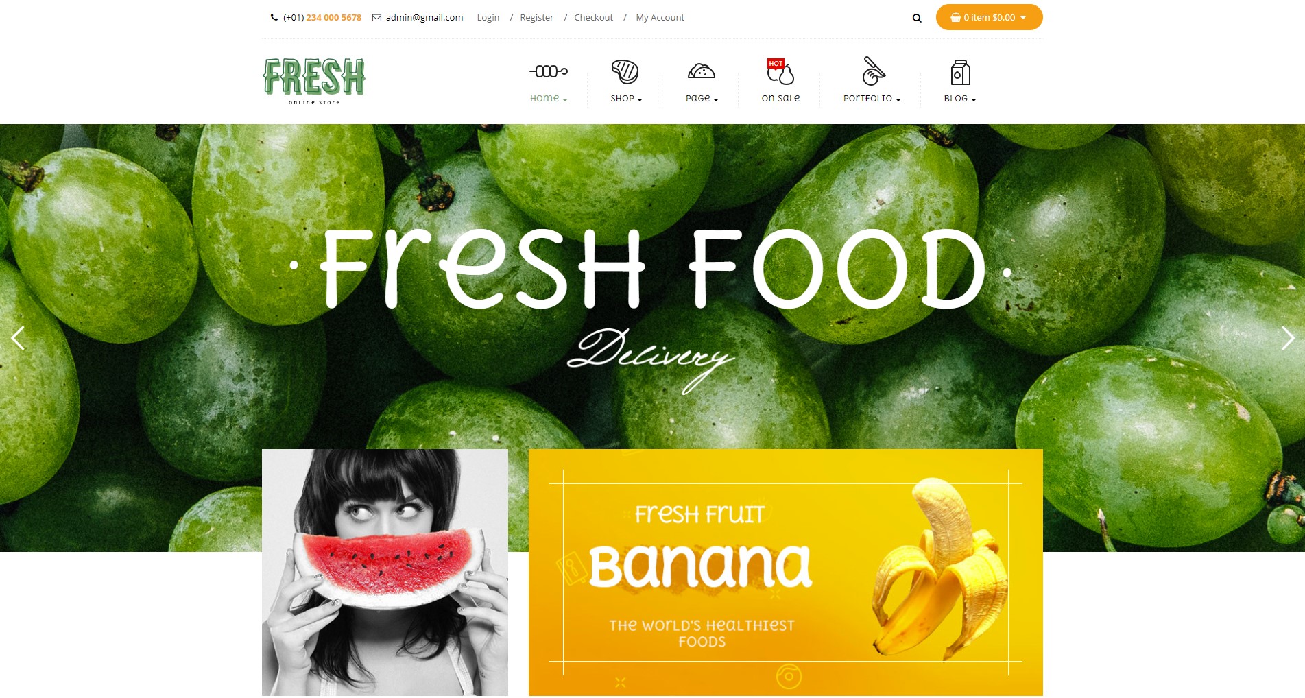 Fresh – Food and Restaurant WooCommerce WordPress