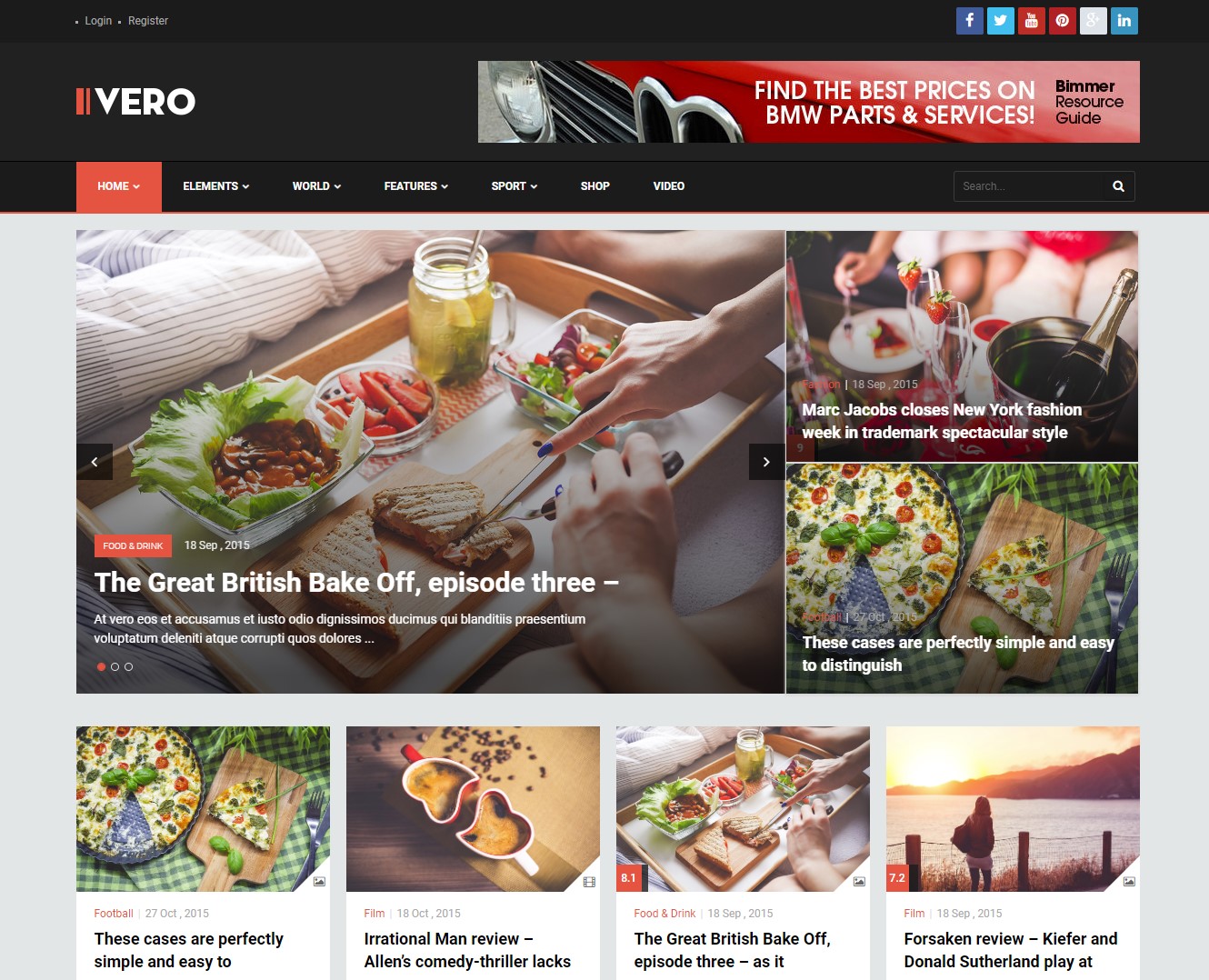 Vero – Responsive Blog & Magazine WordPress Theme