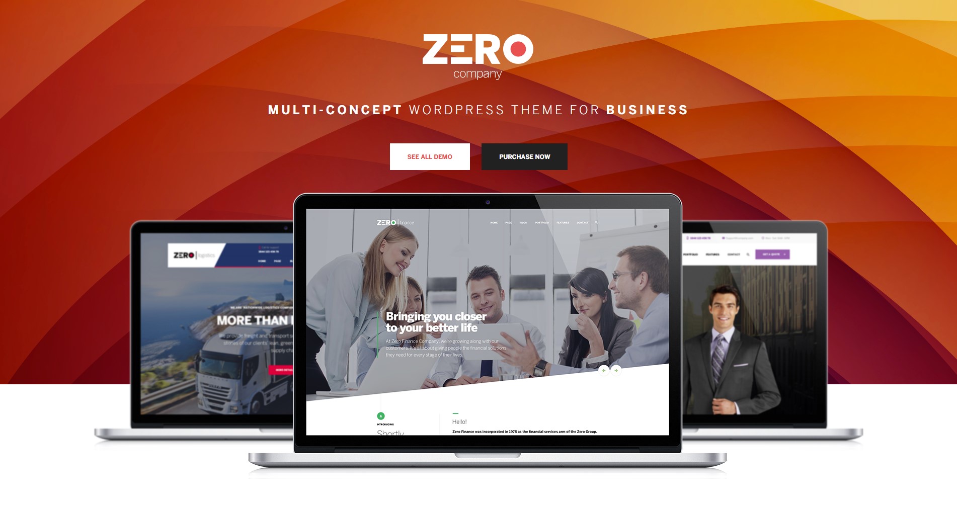 Zero - Corporate Creative WordPress Theme