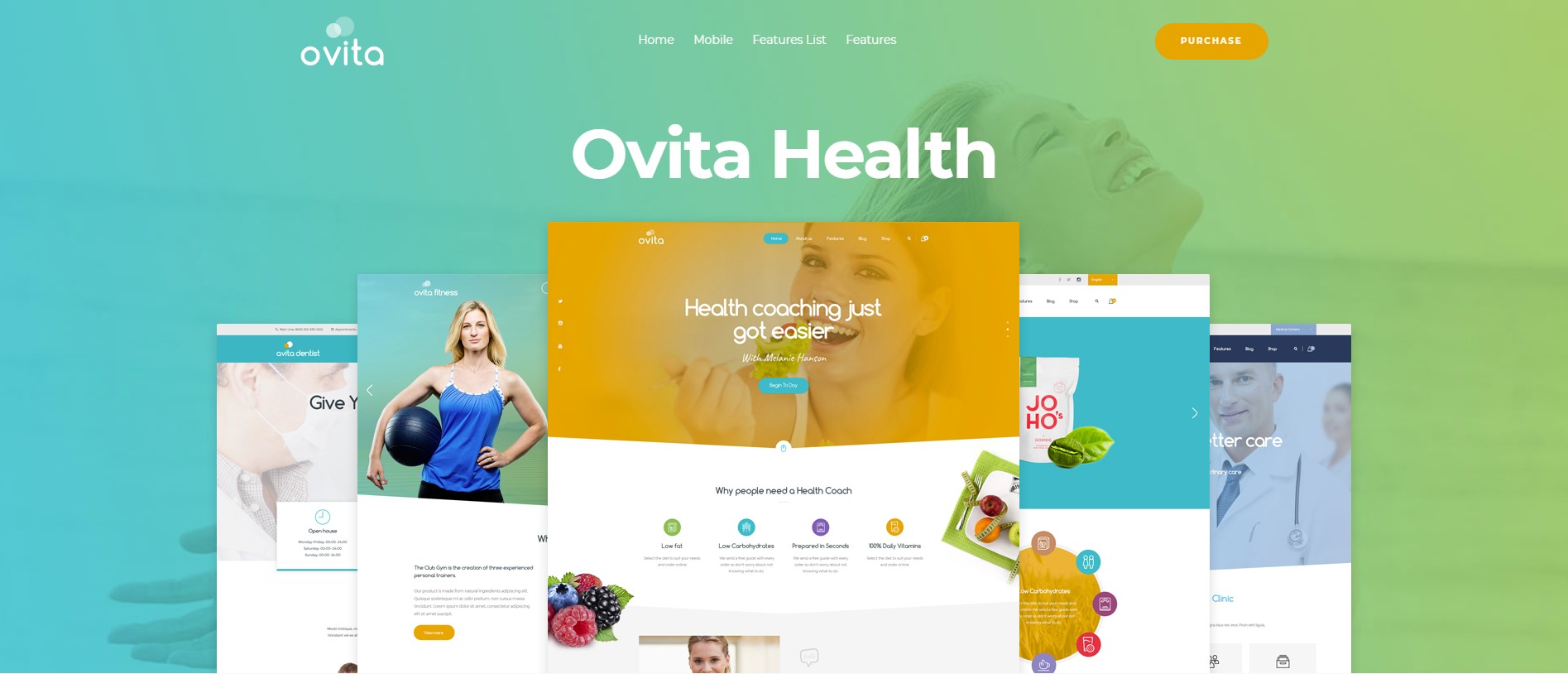 Ovitahealth Onepage Multipurpose WordPress Theme