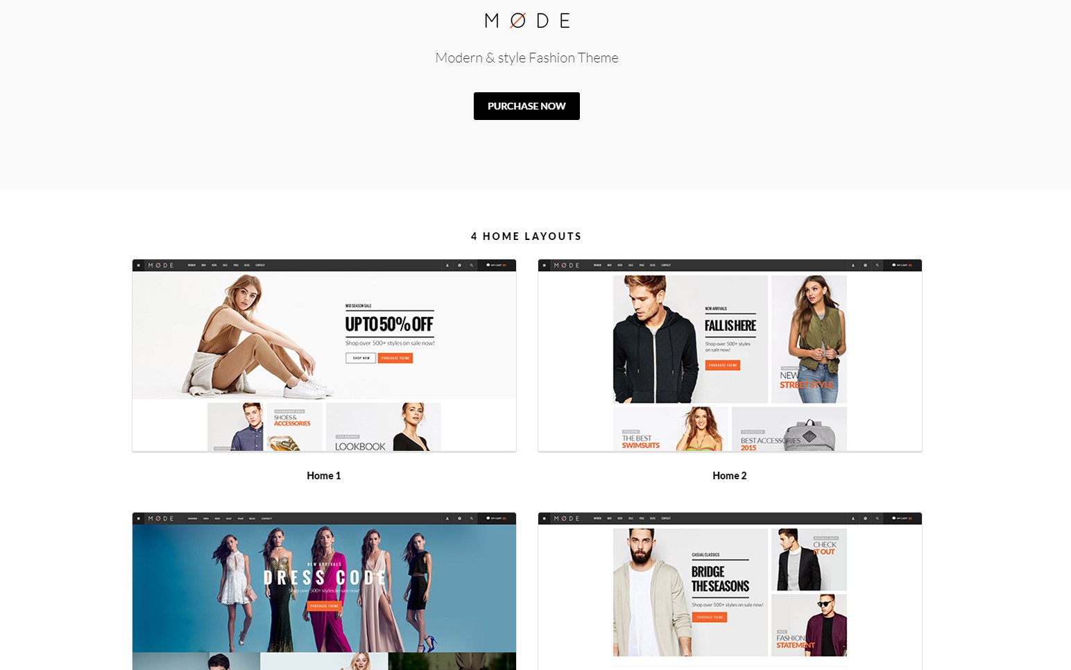Mode - Minimalistic Modern Fashion WooCommerce WordPress Theme