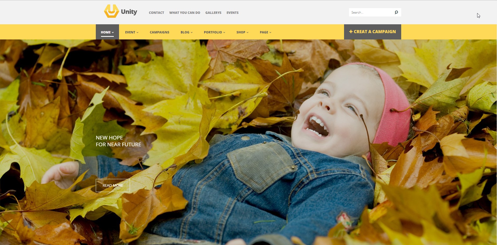 Unity - Charity WordPress Theme Best Non-Profit WordPress Themes for Fundraising and Charit