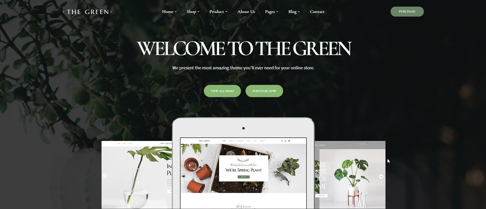 The Green - Houseplants & Gardening WordPress Theme