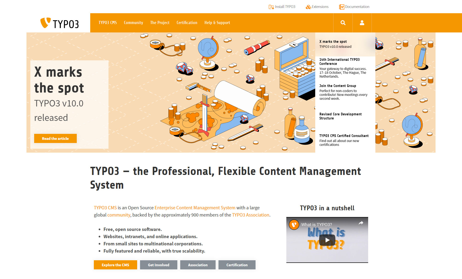 TYPO3 CMS - Best Free Content Management System