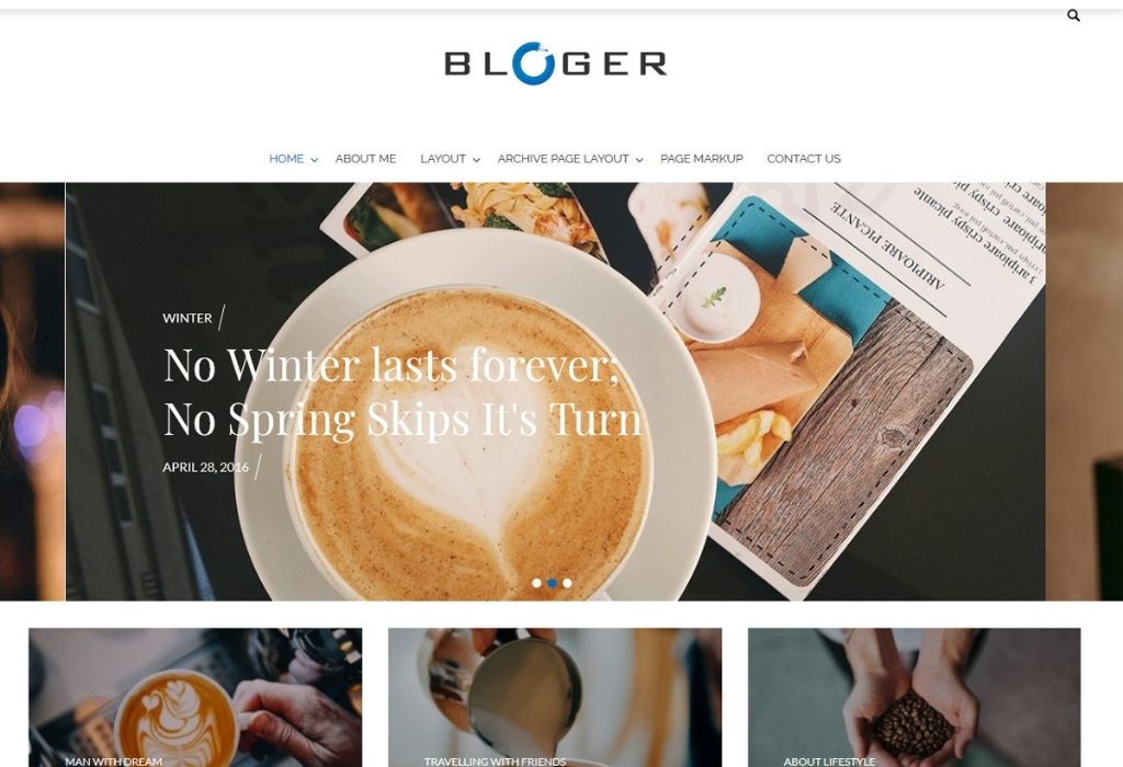 Bloger Best WordPress Themes for Writers