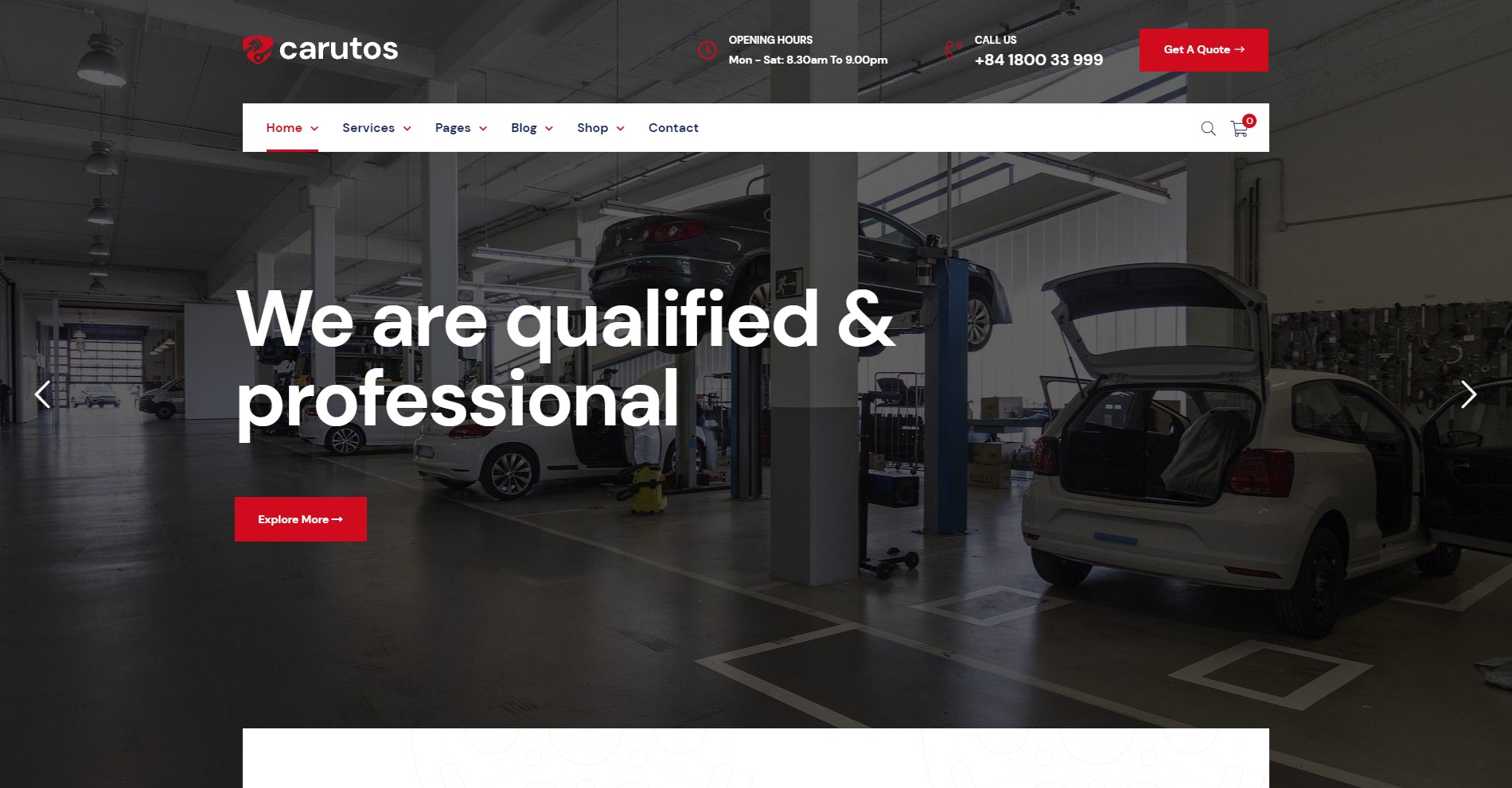 Carutos Car Services WooCommerce Theme
