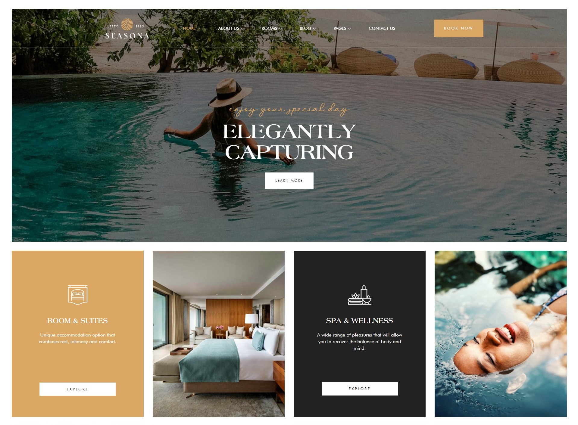 Seasona - hotel & resort booking wordpress theme