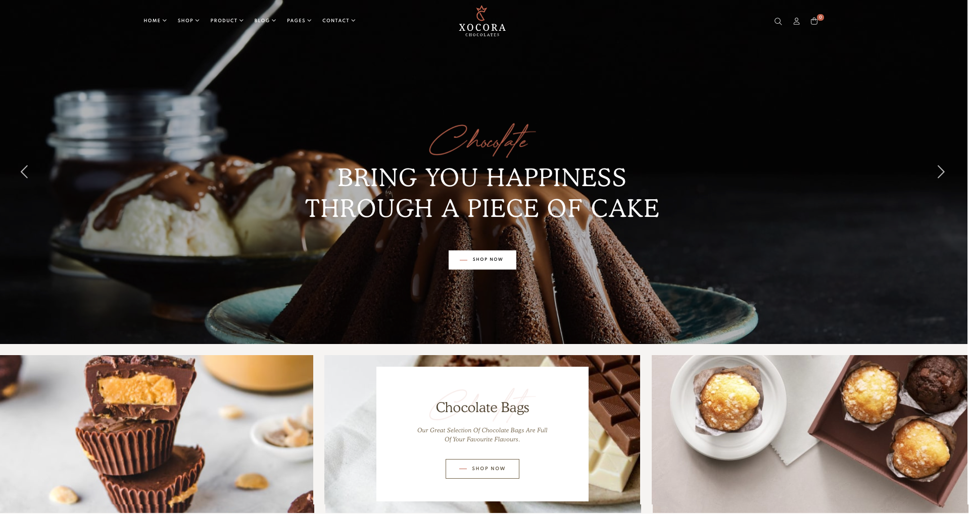 Xocora - Food Bakery WooCommerce WordPress Theme