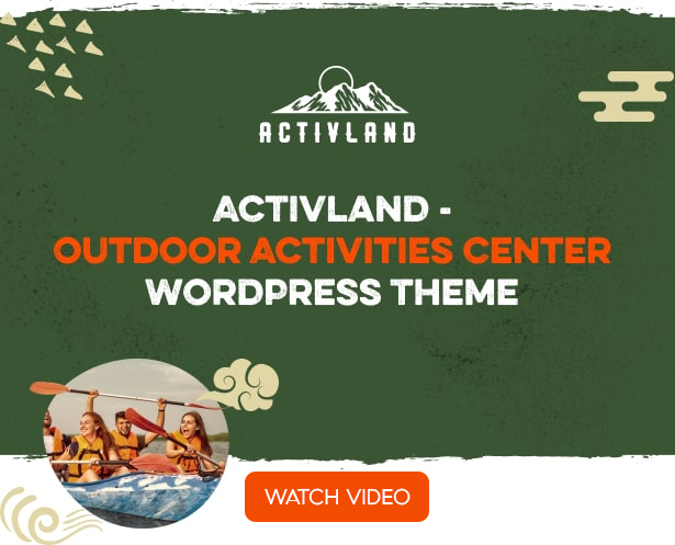 Activland - Best Outdoor Activities WordPress Theme