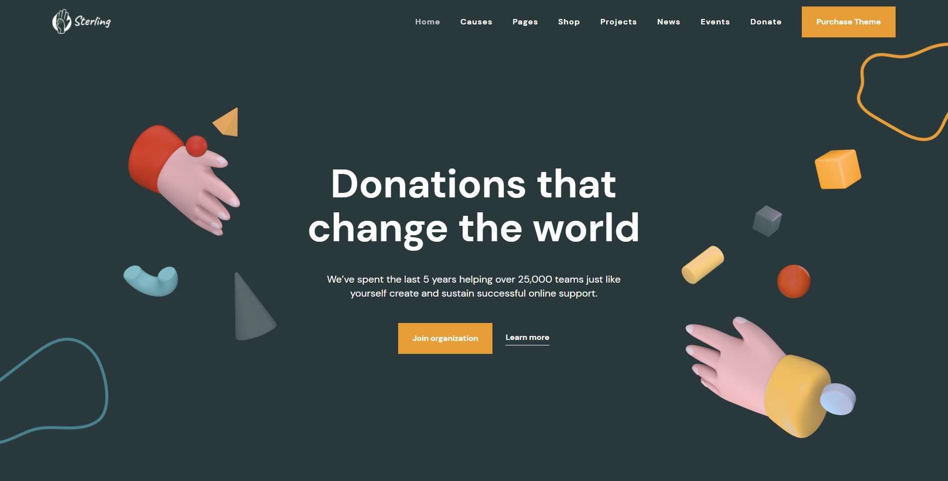 charity wordpress theme
