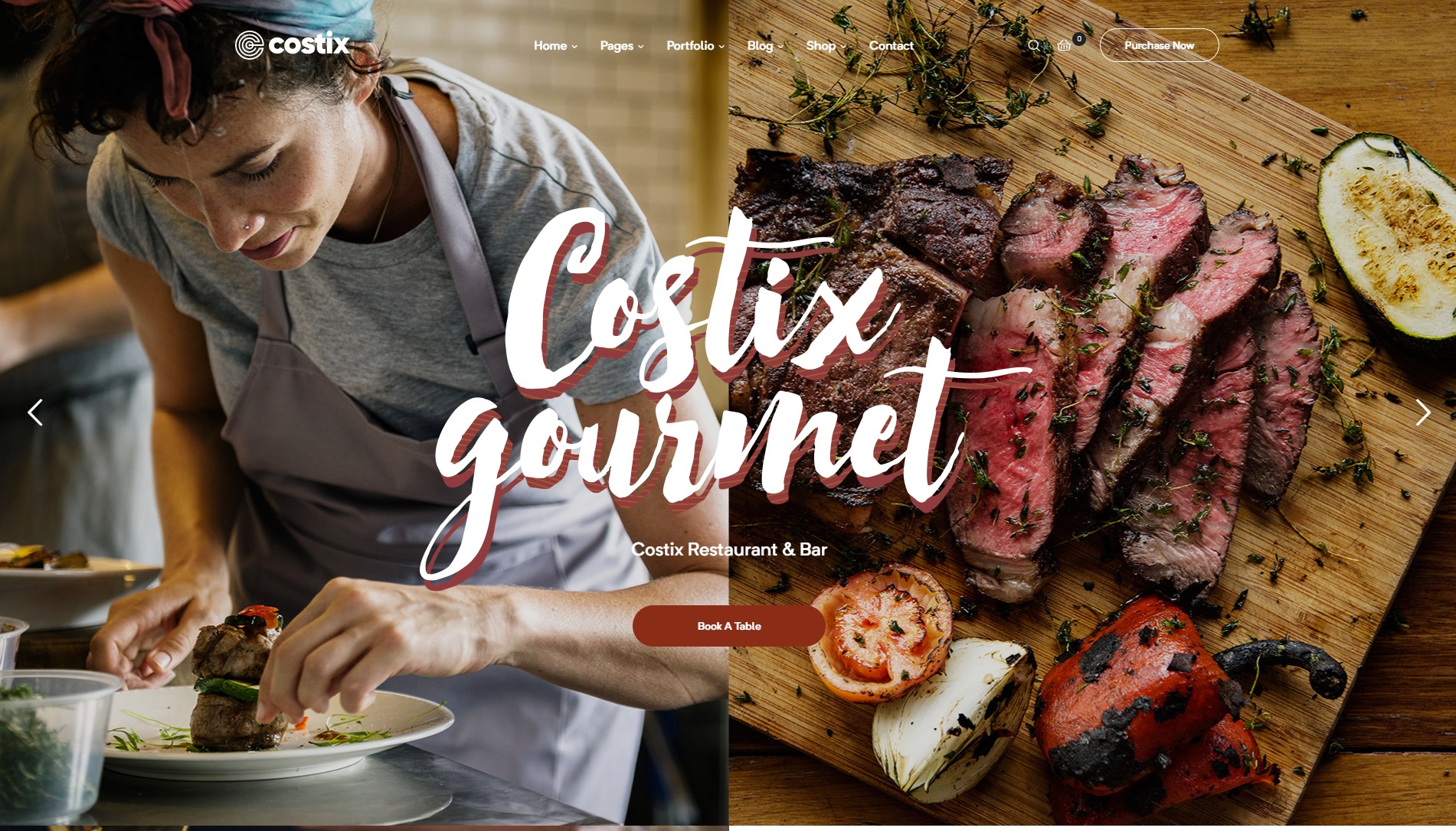 costix wordpress theme for food store
