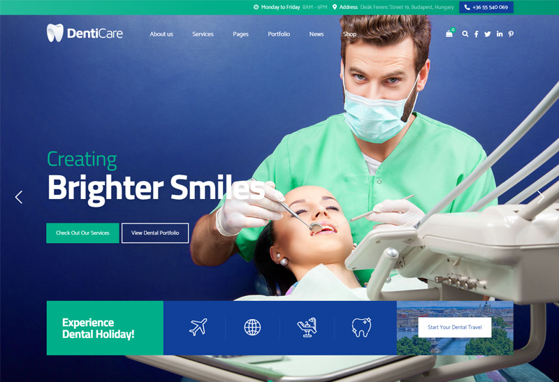 DentiCare Best Medical WordPress Themes
