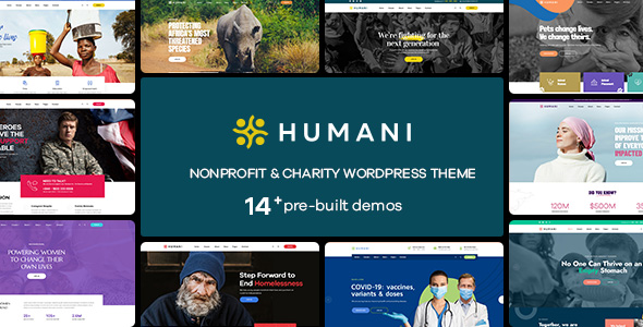 humani best wordpress theme charity