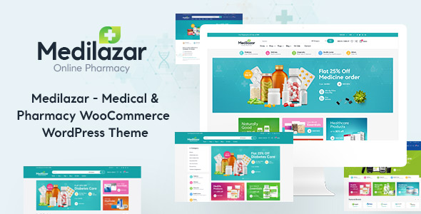 medilazar pharmacy store wordpress theme
