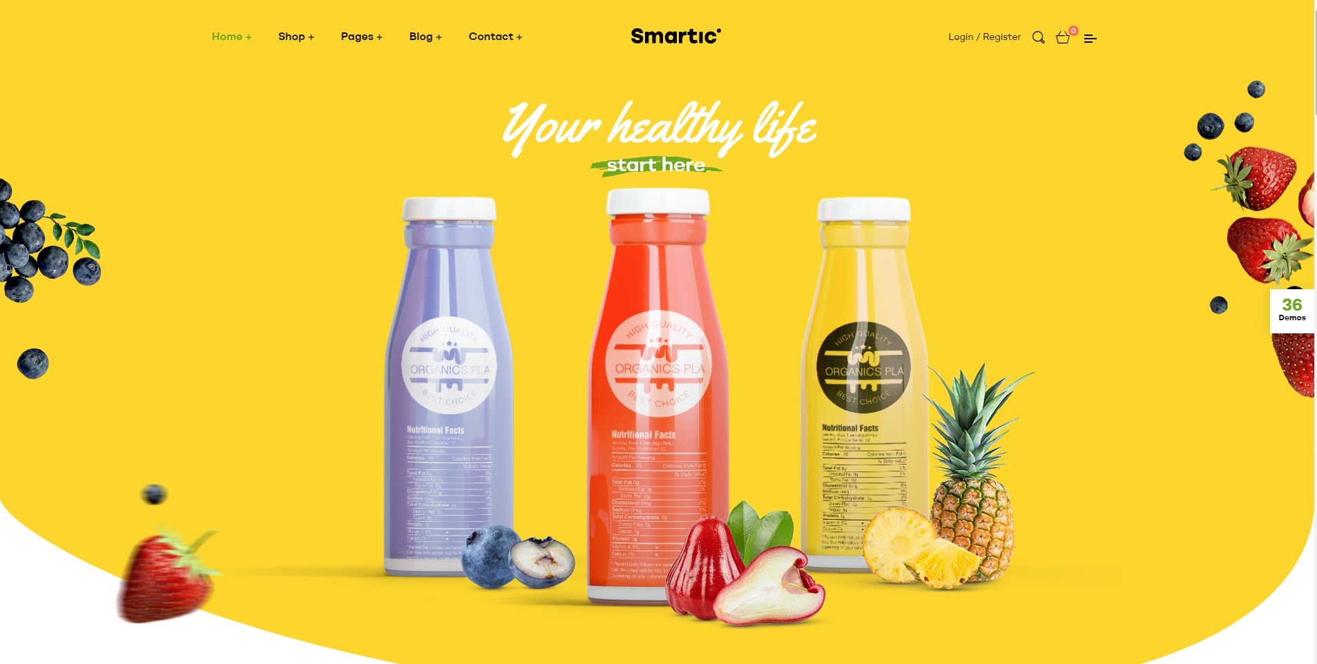 smartic food beverage wordpress theme