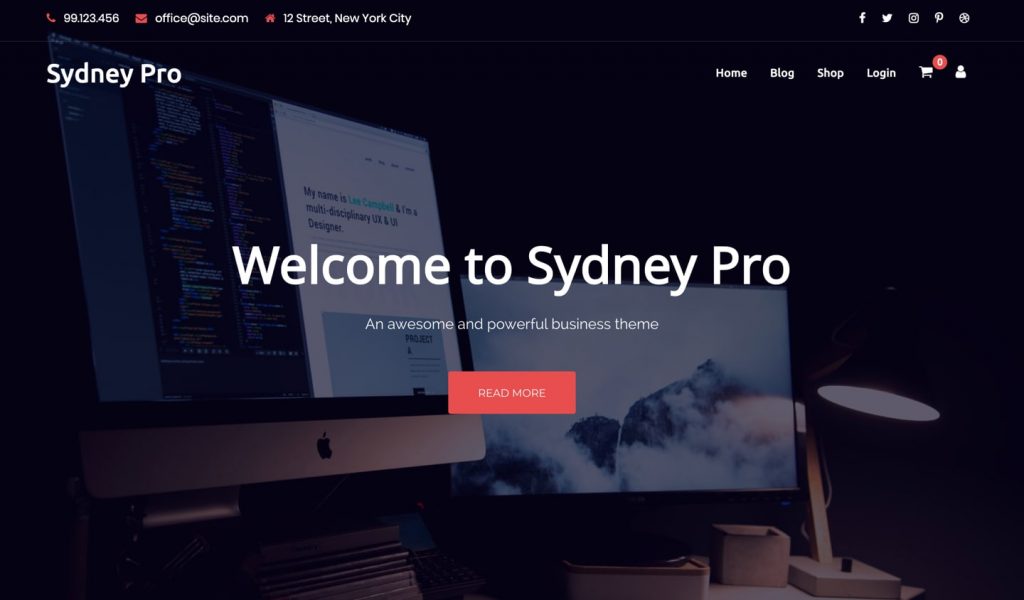 Sydney Best Free WordPress Themes 2020
