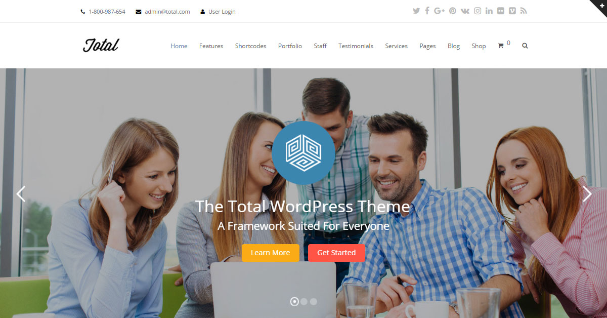 Total Best WordPress Themes Business