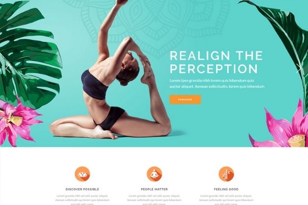 Anahata - one of the best free yoga WordPress themes