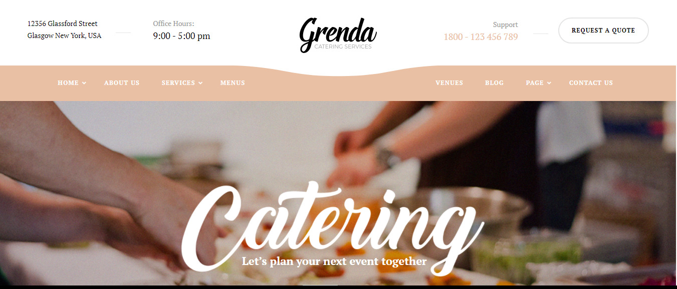 Grenda business website wordpress themes